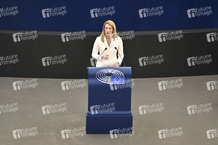 Wahl der neuen EU-Präsidentin im Europäischen Parlament in Straßburg