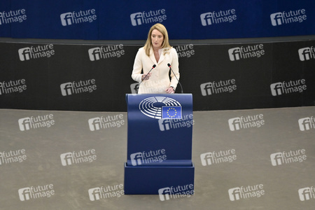 Wahl der neuen EU-Präsidentin im Europäischen Parlament in Straßburg