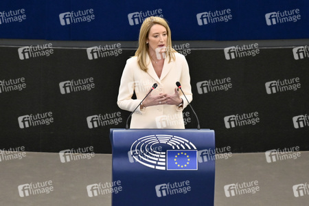 Wahl der neuen EU-Präsidentin im Europäischen Parlament in Straßburg