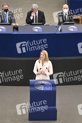 Wahl der neuen EU-Präsidentin im Europäischen Parlament in Straßburg