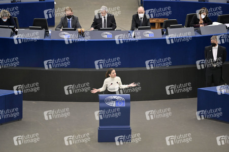 Wahl der neuen EU-Präsidentin im Europäischen Parlament in Straßburg