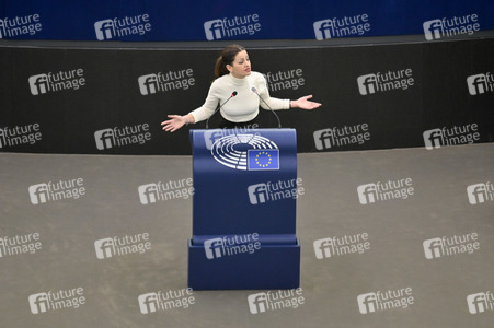 Wahl der neuen EU-Präsidentin im Europäischen Parlament in Straßburg
