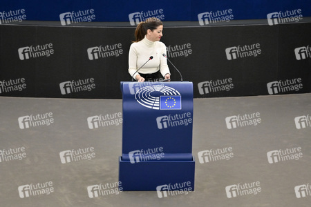 Wahl der neuen EU-Präsidentin im Europäischen Parlament in Straßburg