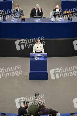 Wahl der neuen EU-Präsidentin im Europäischen Parlament in Straßburg