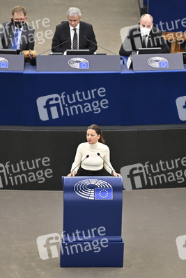 Wahl der neuen EU-Präsidentin im Europäischen Parlament in Straßburg