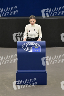 Wahl der neuen EU-Präsidentin im Europäischen Parlament in Straßburg