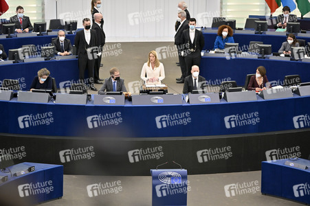 Wahl der neuen EU-Präsidentin im Europäischen Parlament in Straßburg