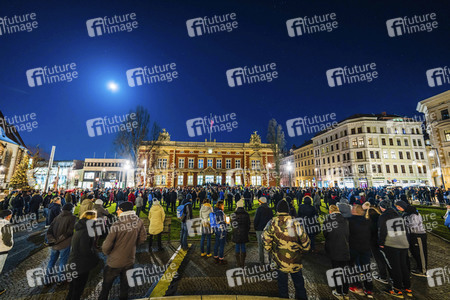 Demonstration von Gegnern der Corona-Maßnahmen und der Impfpflicht in Görlitz