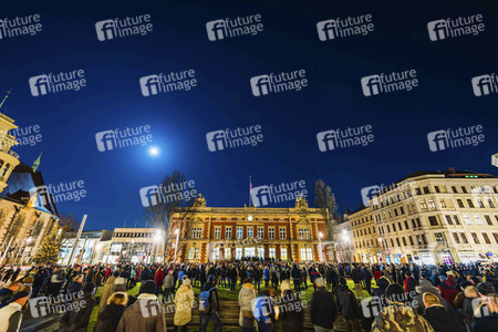 Demonstration von Gegnern der Corona-Maßnahmen und der Impfpflicht in Görlitz