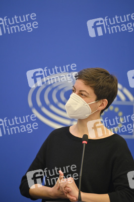 Pressekonferenz der Fraktion Die Grünen/EFA im EU-Parlament in Straßburg