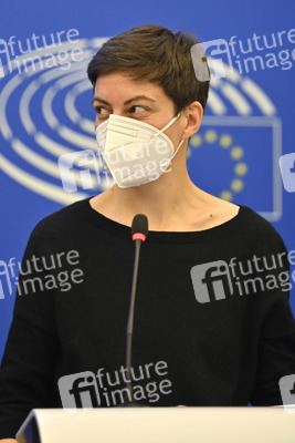 Pressekonferenz der Fraktion Die Grünen/EFA im EU-Parlament in Straßburg