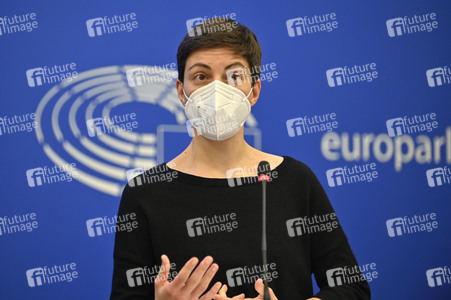 Pressekonferenz der Fraktion Die Grünen/EFA im EU-Parlament in Straßburg