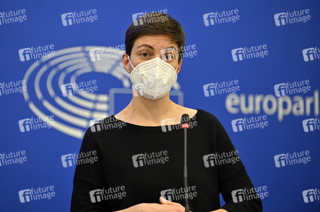 Pressekonferenz der Fraktion Die Grünen/EFA im EU-Parlament in Straßburg
