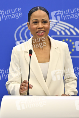 Pressekonferenz der Fraktion Die Grünen/EFA im EU-Parlament in Straßburg