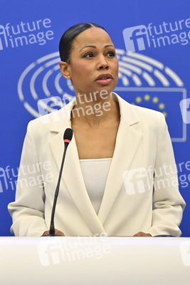 Pressekonferenz der Fraktion Die Grünen/EFA im EU-Parlament in Straßburg