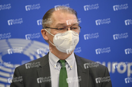 Pressekonferenz der Fraktion Die Grünen/EFA im EU-Parlament in Straßburg