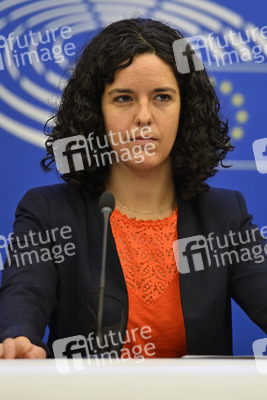 Pressekonferenz der Fraktion Die Linke im EU-Parlament in Straßburg