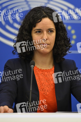Pressekonferenz der Fraktion Die Linke im EU-Parlament in Straßburg