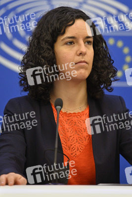 Pressekonferenz der Fraktion Die Linke im EU-Parlament in Straßburg