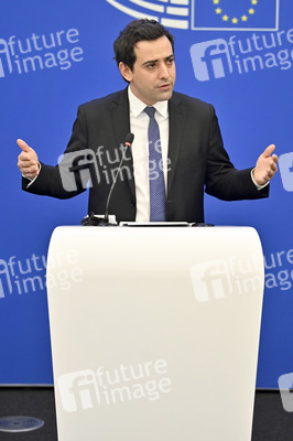 Pressekonferenz der Fraktion Renew Europe im EU-Parlament in Straßburg