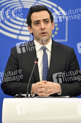 Pressekonferenz der Fraktion Renew Europe im EU-Parlament in Straßburg