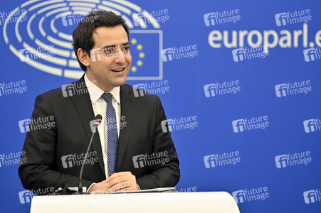 Pressekonferenz der Fraktion Renew Europe im EU-Parlament in Straßburg