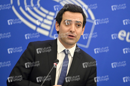 Pressekonferenz der Fraktion Renew Europe im EU-Parlament in Straßburg