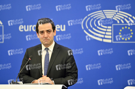 Pressekonferenz der Fraktion Renew Europe im EU-Parlament in Straßburg