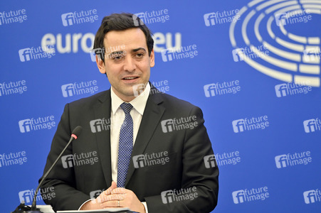 Pressekonferenz der Fraktion Renew Europe im EU-Parlament in Straßburg