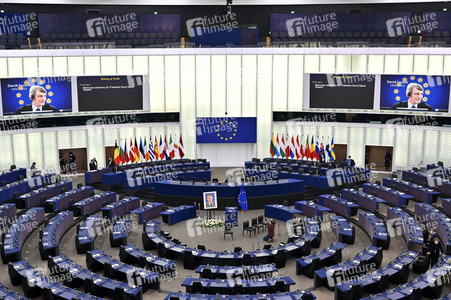 Gedenkfeier für David Sassoli im Europäischen Parlament in Straßburg