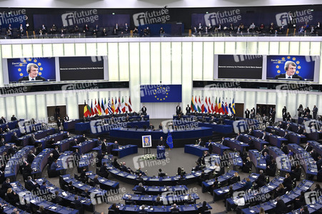 Gedenkfeier für David Sassoli im Europäischen Parlament in Straßburg