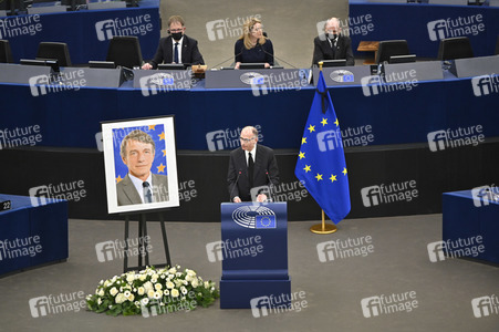 Gedenkfeier für David Sassoli im Europäischen Parlament in Straßburg