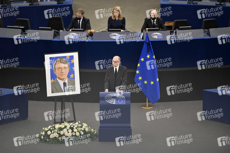 Gedenkfeier für David Sassoli im Europäischen Parlament in Straßburg