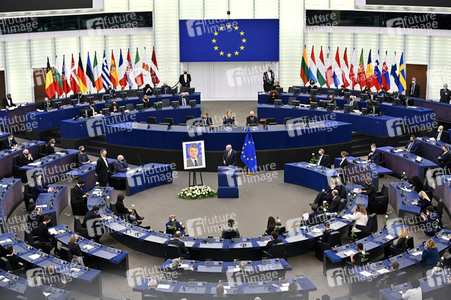 Gedenkfeier für David Sassoli im Europäischen Parlament in Straßburg