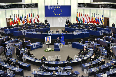 Gedenkfeier für David Sassoli im Europäischen Parlament in Straßburg