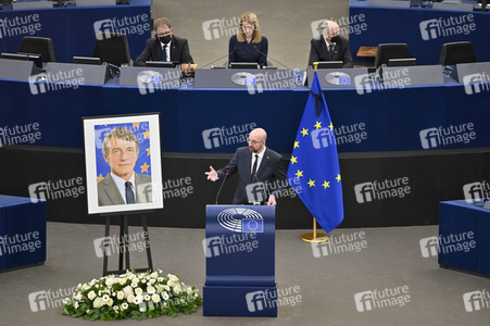Gedenkfeier für David Sassoli im Europäischen Parlament in Straßburg
