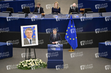 Gedenkfeier für David Sassoli im Europäischen Parlament in Straßburg