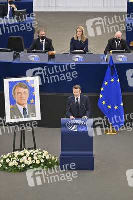 Gedenkfeier für David Sassoli im Europäischen Parlament in Straßburg