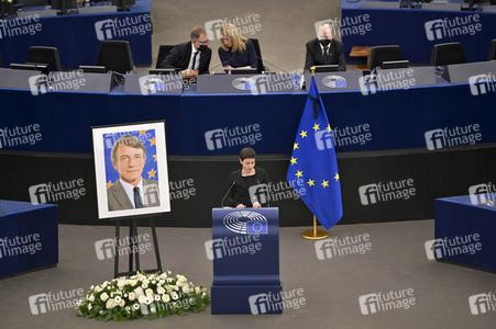 Gedenkfeier für David Sassoli im Europäischen Parlament in Straßburg