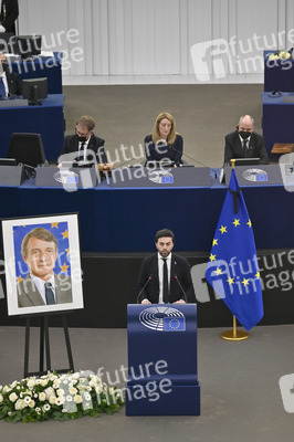 Gedenkfeier für David Sassoli im Europäischen Parlament in Straßburg