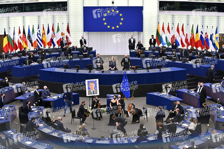 Gedenkfeier für David Sassoli im Europäischen Parlament in Straßburg