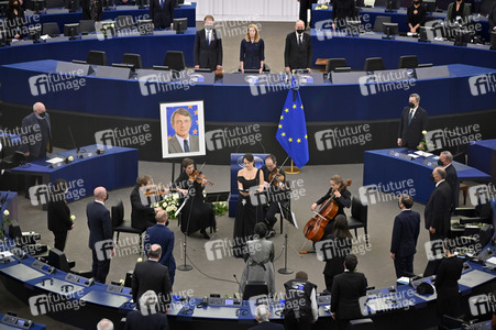 Gedenkfeier für David Sassoli im Europäischen Parlament in Straßburg