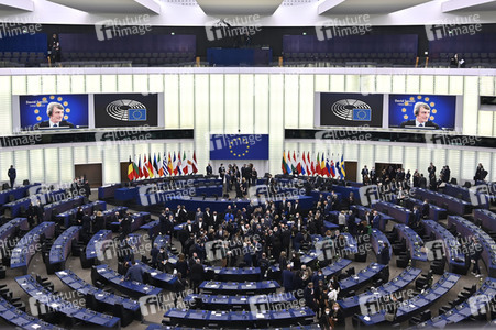 Gedenkfeier für David Sassoli im Europäischen Parlament in Straßburg