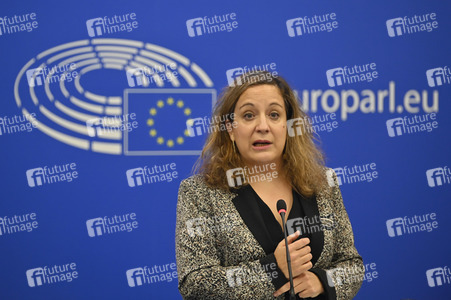 Pressekonferenz der Fraktion S&D im EU-Parlament in Straßburg