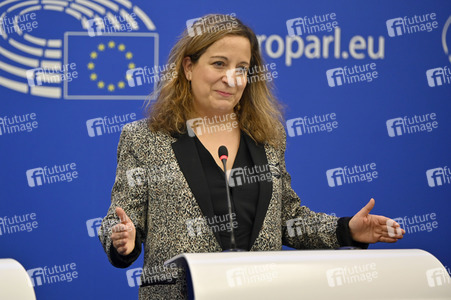 Pressekonferenz der Fraktion S&D im EU-Parlament in Straßburg