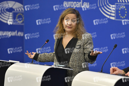 Pressekonferenz der Fraktion S&D im EU-Parlament in Straßburg