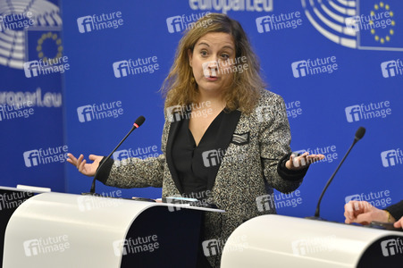 Pressekonferenz der Fraktion S&D im EU-Parlament in Straßburg