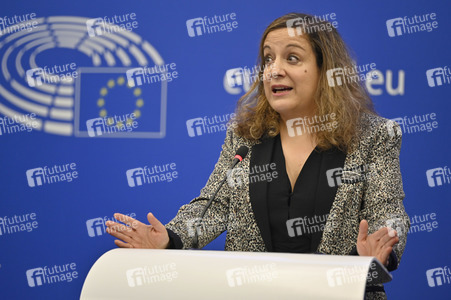 Pressekonferenz der Fraktion S&D im EU-Parlament in Straßburg