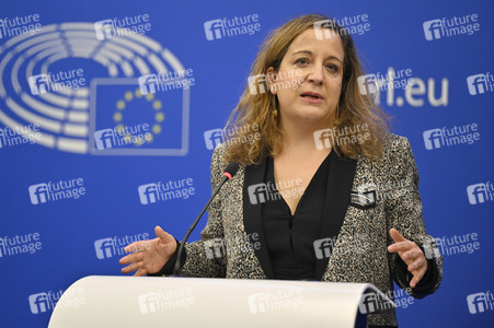 Pressekonferenz der Fraktion S&D im EU-Parlament in Straßburg