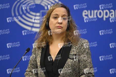 Pressekonferenz der Fraktion S&D im EU-Parlament in Straßburg